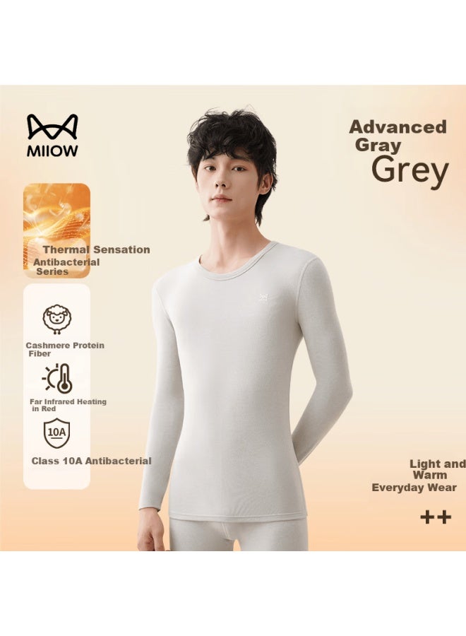 MIIOW Youth Thermal Underwear Pure Cotton Autumn Long Johns Double-layer Quilted Thickened Autumn Winter Pink One Size - Image 4
