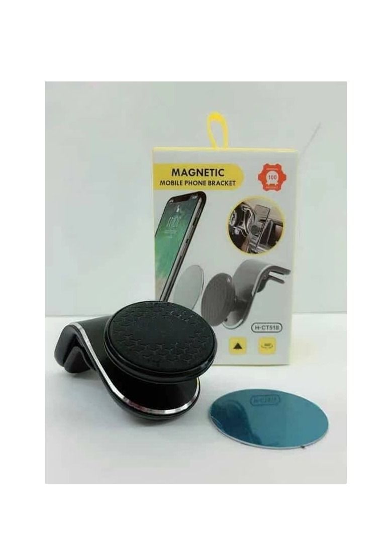 Car holder Magnetic Holder H-CT518 in deflector (Black) - Image 4