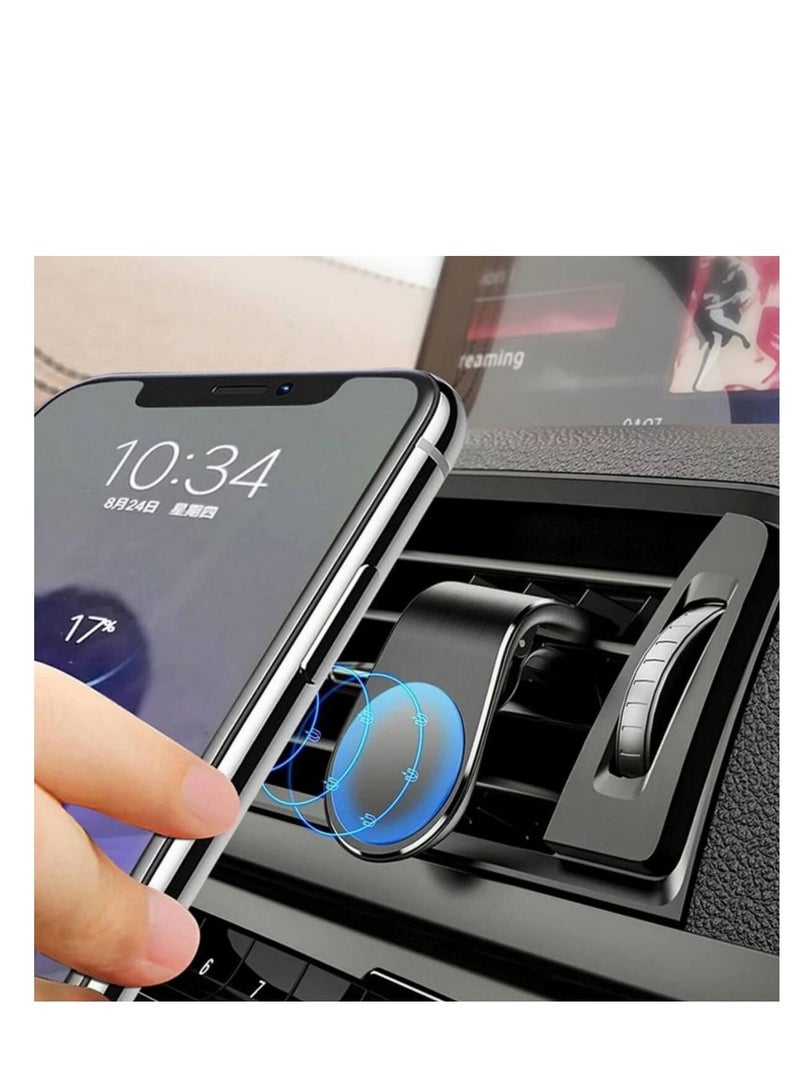 Car holder Magnetic Holder H-CT518 in deflector (Black) - Image 2