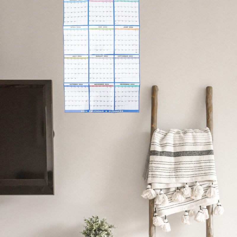 Large Dry Erase Wall Calendar 2024 Double Sided Laminated Monthly Planner For Home Office - Image 5