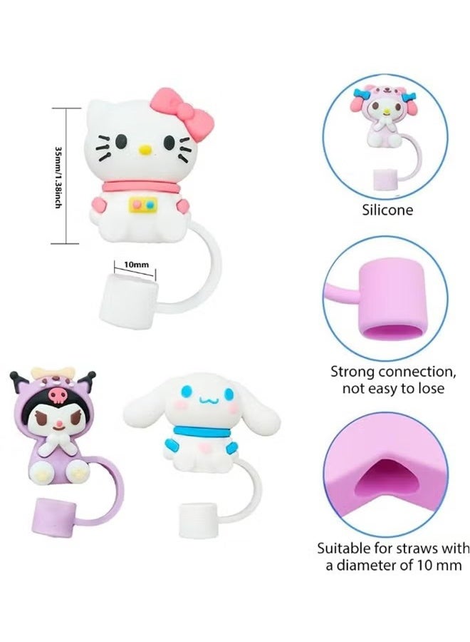 Ocean 4Pcs Straw Caps, Dust-Proof Drinking Straws Reusable Straws Tips Lids, Suitable for Stanley 30oz and 40oz - Image 3