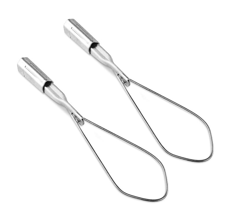 OHLECTRIC 2 Pack - Range 4-1/0 Aluminium Wedge Clamps - Stainless Steel Ball Handle - Secure Locking System - Aerial Cable Tightening & Sag Prevention - Durable Clamp - Image 1