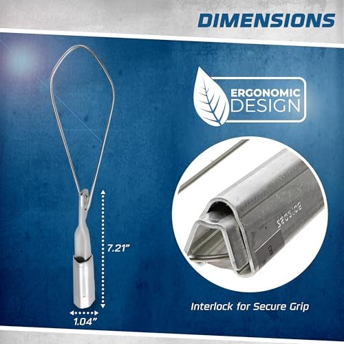 OHLECTRIC 2 Pack - Range 4-1/0 Aluminium Wedge Clamps - Stainless Steel Ball Handle - Secure Locking System - Aerial Cable Tightening & Sag Prevention - Durable Clamp - Image 4