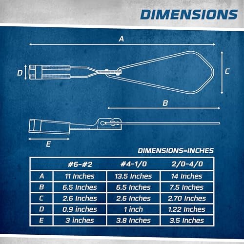 OHLECTRIC 2 Pack - Range 4-1/0 Aluminium Wedge Clamps - Stainless Steel Ball Handle - Secure Locking System - Aerial Cable Tightening & Sag Prevention - Durable Clamp - Image 2