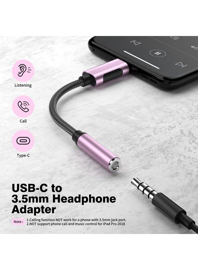 APETOO محول USB C إلى 3.5 مم للصوت لجهاز Galaxy S25/S24 نوع C إلى جاك سماعة الرأس 24bit/96kHz كابل DAC HiFi لجهاز iPhone 17 16 15 Plus/Pro Max iPad A16، Galaxy S23 S22 S21 Ultra، Pixel 9 - Image 3