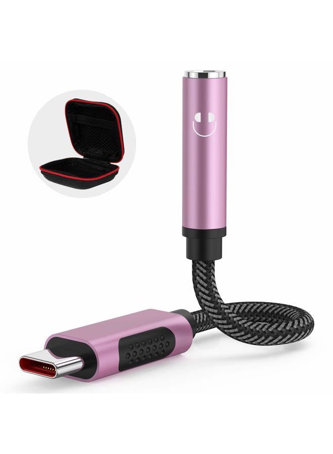APETOO محول USB C إلى 3.5 مم للصوت لجهاز Galaxy S25/S24 نوع C إلى جاك سماعة الرأس 24bit/96kHz كابل DAC HiFi لجهاز iPhone 17 16 15 Plus/Pro Max iPad A16، Galaxy S23 S22 S21 Ultra، Pixel 9 - Image 1
