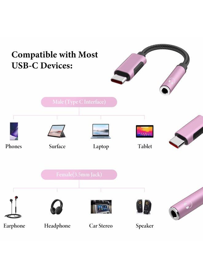 APETOO محول USB C إلى 3.5 مم للصوت لجهاز Galaxy S25/S24 نوع C إلى جاك سماعة الرأس 24bit/96kHz كابل DAC HiFi لجهاز iPhone 17 16 15 Plus/Pro Max iPad A16، Galaxy S23 S22 S21 Ultra، Pixel 9 - Image 5