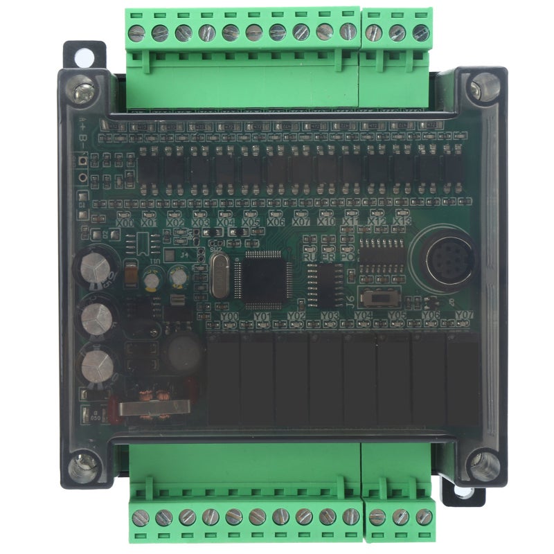 أومرون لوحة التحكم الصناعي PLC بقياس 92 × 87 مم، برمجة بمخطط السلم لميتسوبيشي GX Developer - وحدة MCU 32 بت مع مقاومة للتداخل واحتفاظ بالبيانات بعد انقطاع التيار للتحكم الآلي الصناعي - Image 1