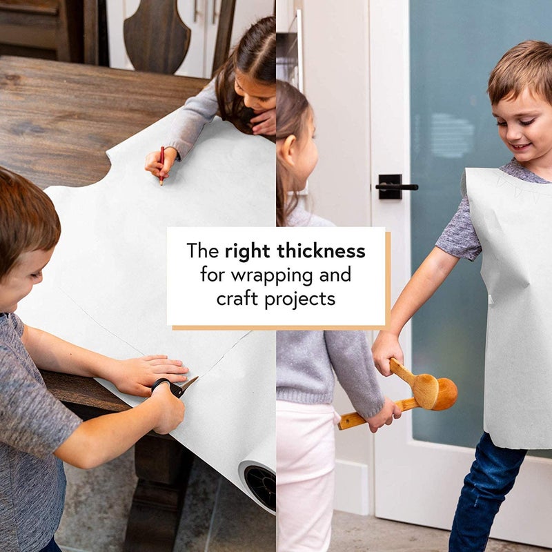 YNK White Paper roll 36 inch 80 gsm Perfect for Wall Art Painting Paper Drawing Paper Paper Roll for Kids Easel and Wrapping Paper 20 mitars 4 mm Thickness Jute Rope 25 Meter Free With This Product - Image 3
