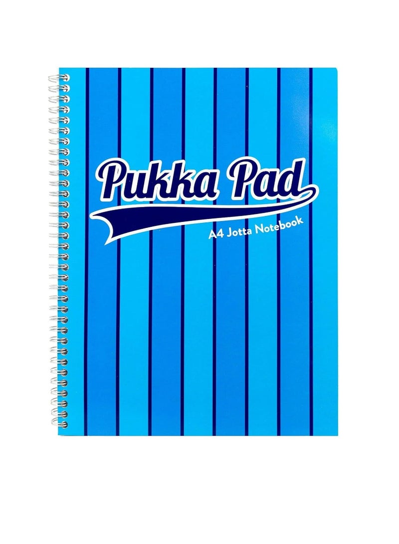 Pukka Pad Vouge A4 Jotta Notebook Perforated Ruled 80gsm 200pp - Blue - Image 1