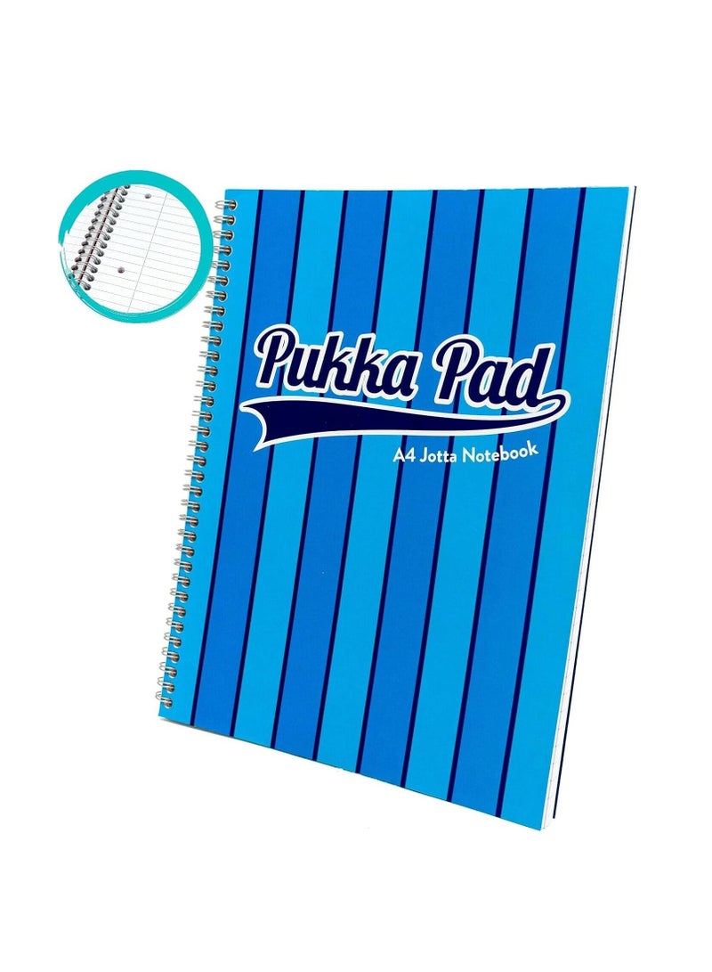 Pukka Pad Vouge A4 Jotta Notebook Perforated Ruled 80gsm 200pp - Blue - Image 2