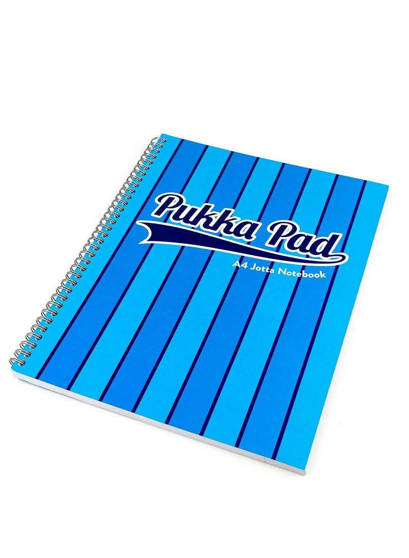 Pukka Pad Vouge A4 Jotta Notebook Perforated Ruled 80gsm 200pp - Blue - Image 3