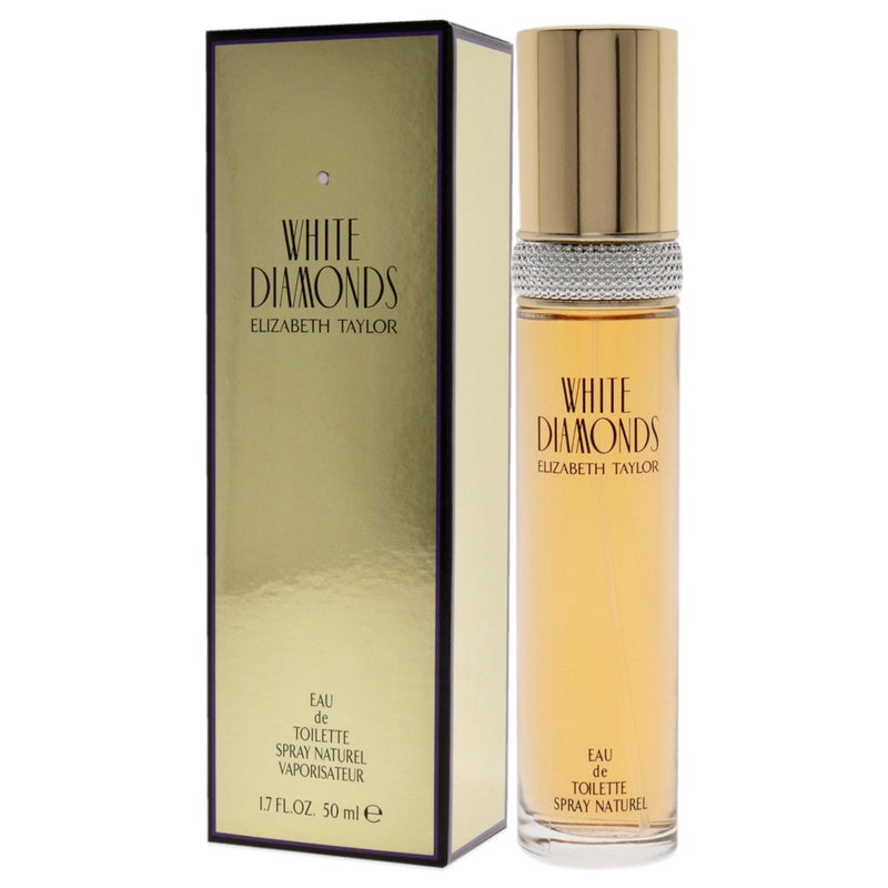 Elizabeth Taylor White Diamonds Women's Perfume, Long-Lasting Floral Fragrance for Her, Eau de Toilette EDT Spray, 1.7 fl oz - Image 4