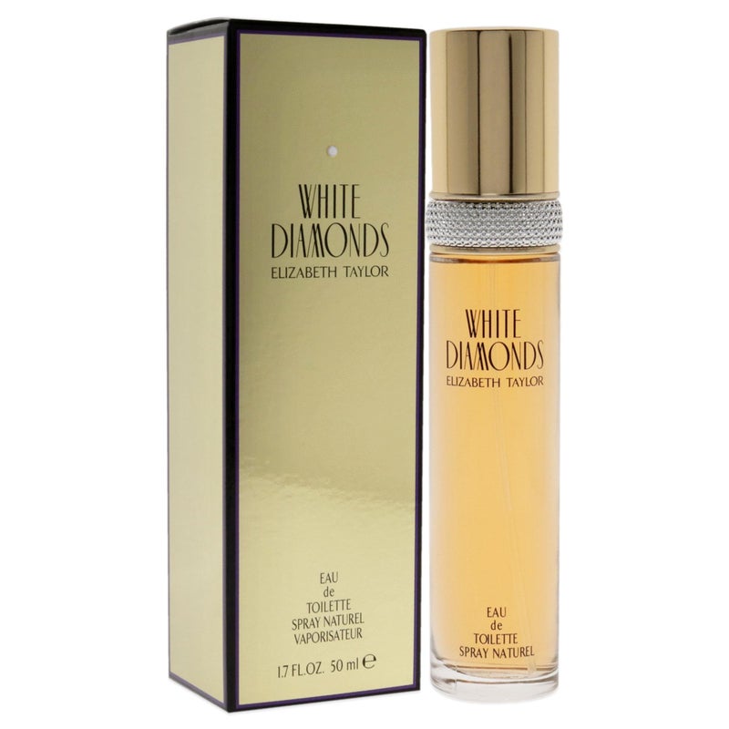 Elizabeth Taylor White Diamonds Women's Perfume, Long-Lasting Floral Fragrance for Her, Eau de Toilette EDT Spray, 1.7 fl oz - Image 3