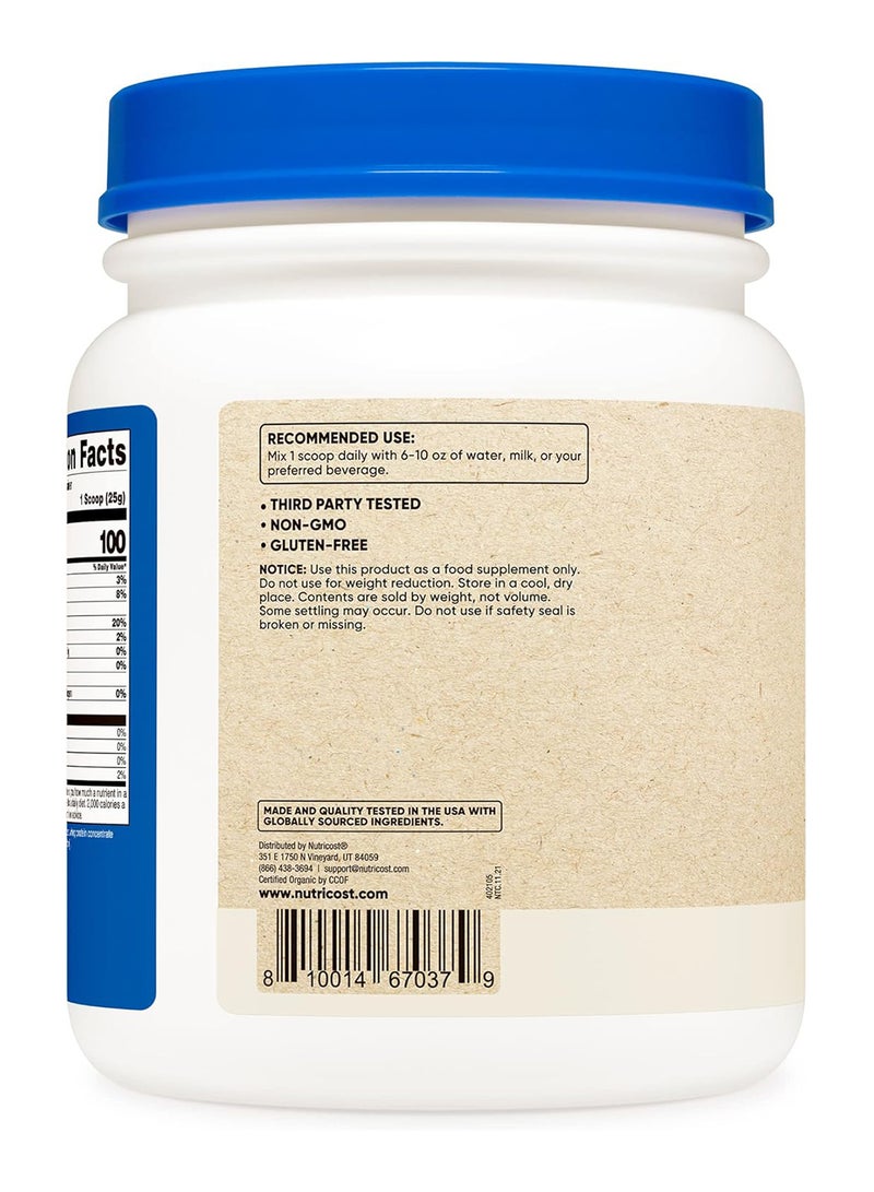 مسحوق بروتين مصل اللبن العضوي بدون نكهة 1 رطل - Image 3