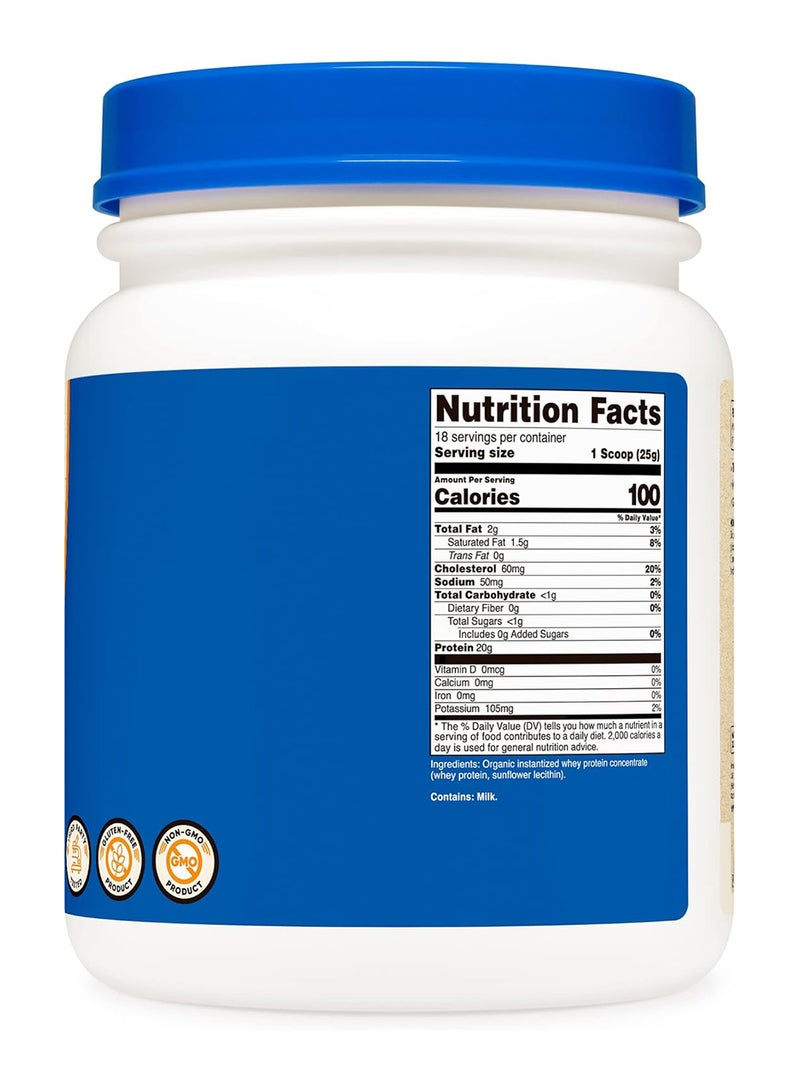 مسحوق بروتين مصل اللبن العضوي بدون نكهة 1 رطل - Image 4