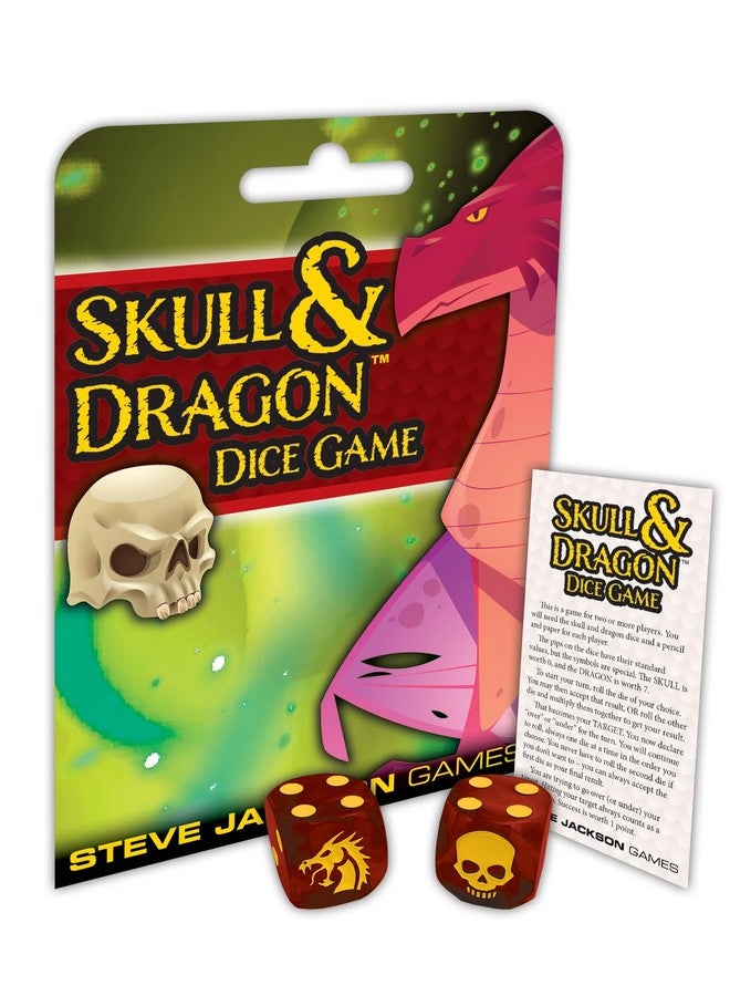 Steve Jackson Games Skull and Dragon Dice Game, Push Your Luck Dice Game, for 2+ Players, Ages 14+