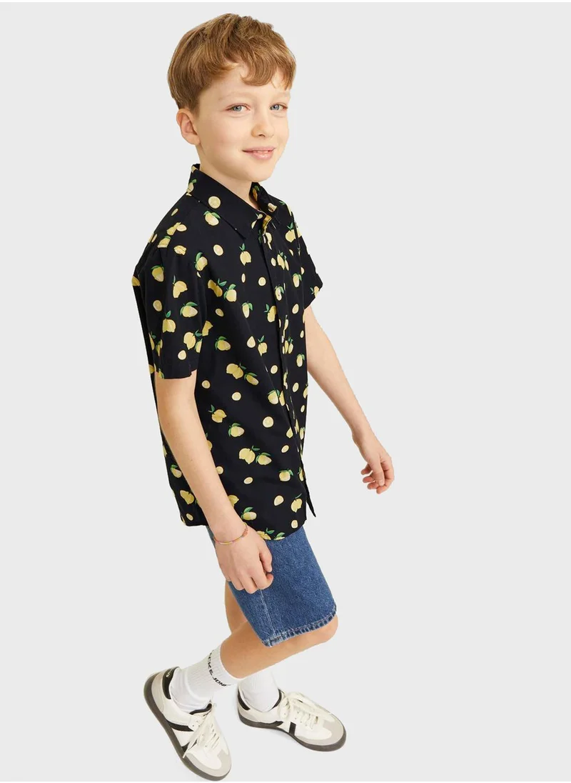 Jack & Jones Junior Youth Unshade Aop Shirt