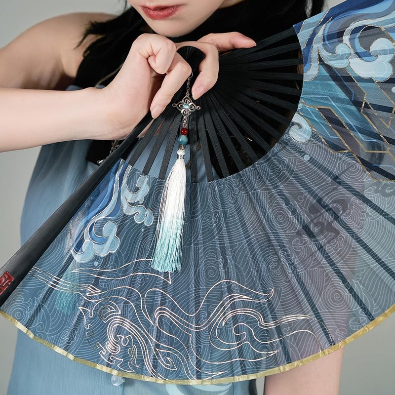 HOYOVERSE Honkai: Star Rail Feixiao-Themed Impression Series Outfit - Folding Fan - Image 4