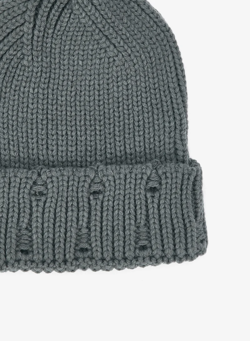 Seventy Five  The Distressed Knitted Beanie for Men | Best Price UAE