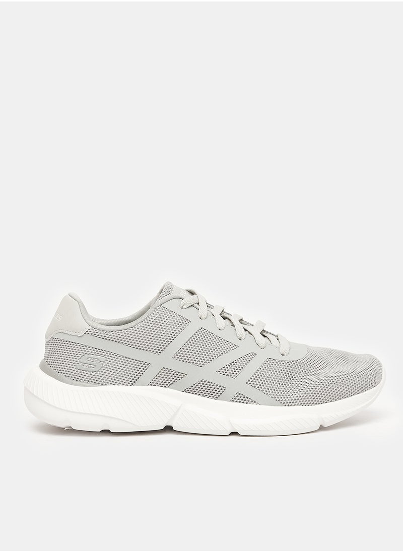 SKECHERS - SKECHERS INGRAM LACE UP SNEAKERS FOR MEN IN LIGHT GRAY - Image 1