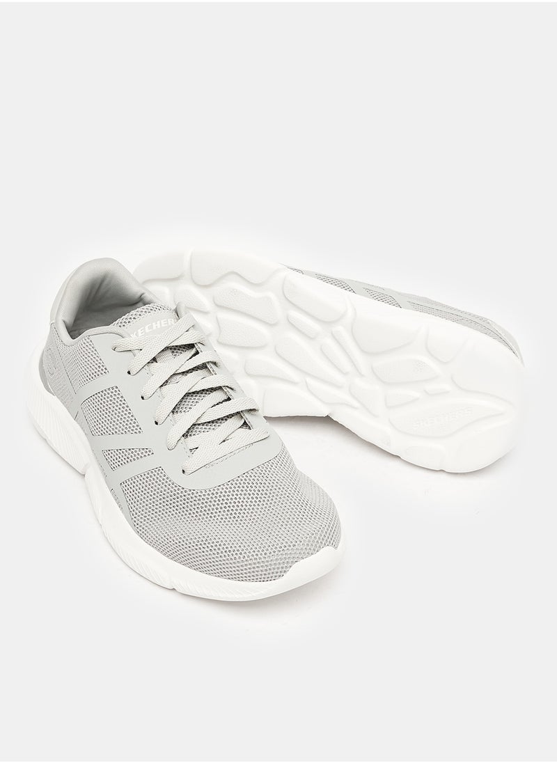 SKECHERS - SKECHERS INGRAM LACE UP SNEAKERS FOR MEN IN LIGHT GRAY - Image 1