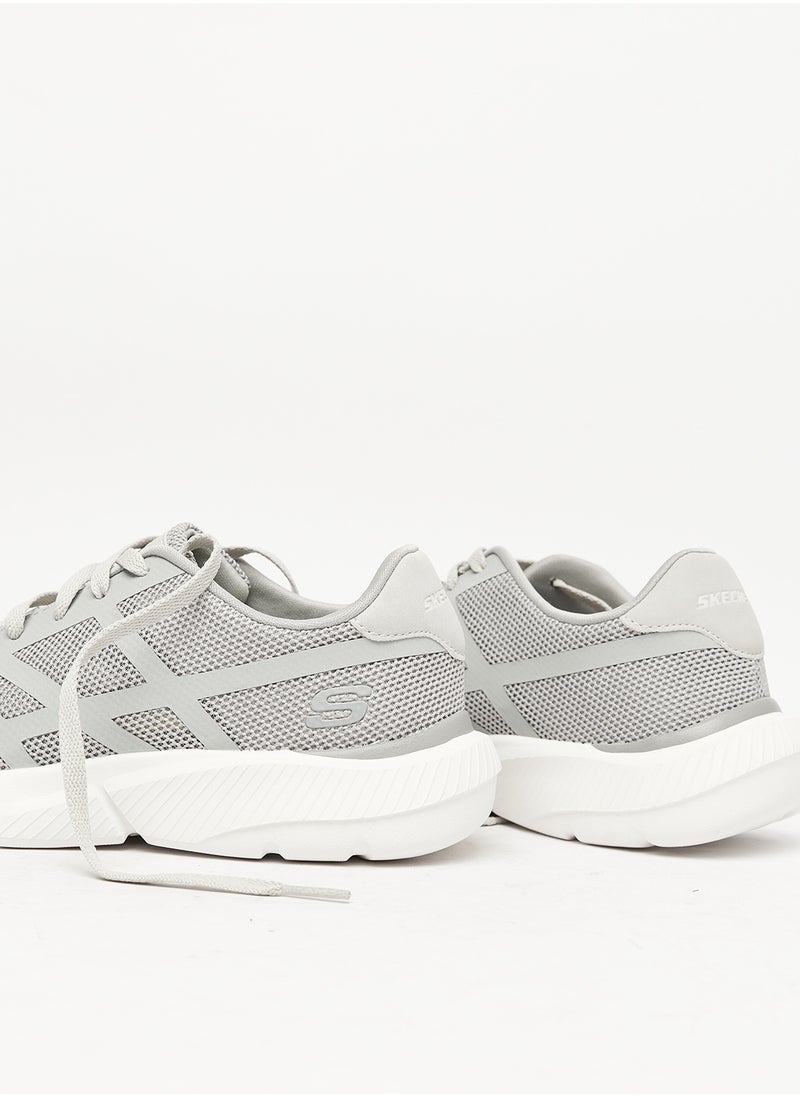 SKECHERS - SKECHERS INGRAM LACE UP SNEAKERS FOR MEN IN LIGHT GRAY - Image 1