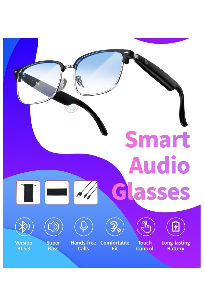 modio Modio MG04 Smart Audio Glasses with Super Bass Sound – Multi-Purpose Touch Control Functionality – Long-Lasting Battery Life – Wireless Bluetooth Connectivity – Stylish and Lightweight Design for Hands-Free Music, Calls, and Outdoor Use - Image 2