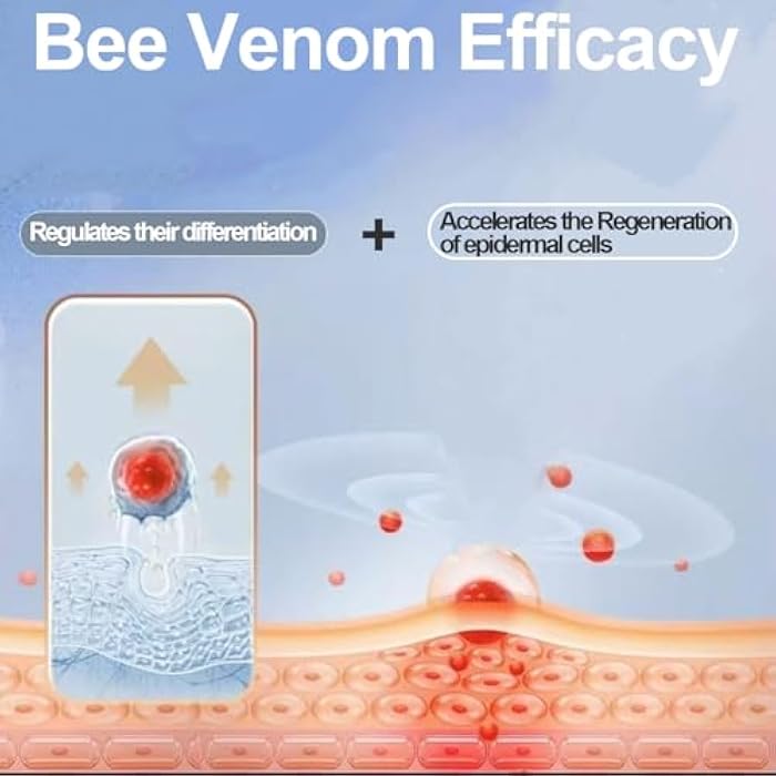 Zenbora Bee Venom Skin Restoration/Treatment Cream, Comprehensive Cream, Fast-Acting Reomver for Face & Neck & Body Blemishes, Painless & Natural Bee Venom Fits All Skin Types|0.71 Oz/20 G - Image 3