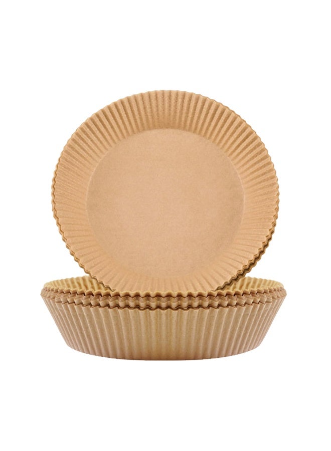 Round Air Fryer Parchment Paper - Oil-Resistant Non-Stick Liners for Home Kitchen - Image 1