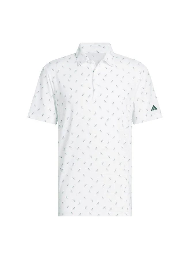 Adidas ultimate365 printed mesh men polo t-shirt