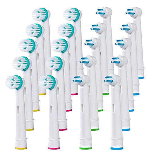 Alayna Ortho Replacement Brush Heads Compatible with Oral-B Electric Toothbrush – Power Tip Orthodontic Brush Heads for Braces & Dental Work, 20 Pack - Image 2