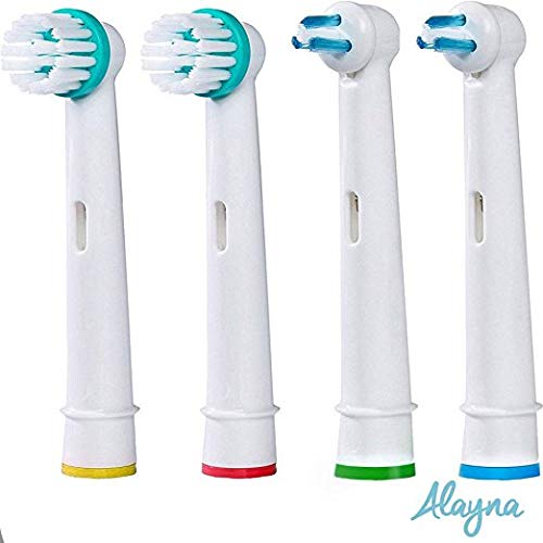 Alayna Ortho Replacement Brush Heads Compatible with Oral-B Electric Toothbrush – Power Tip Orthodontic Brush Heads for Braces & Dental Work, 20 Pack - Image 5