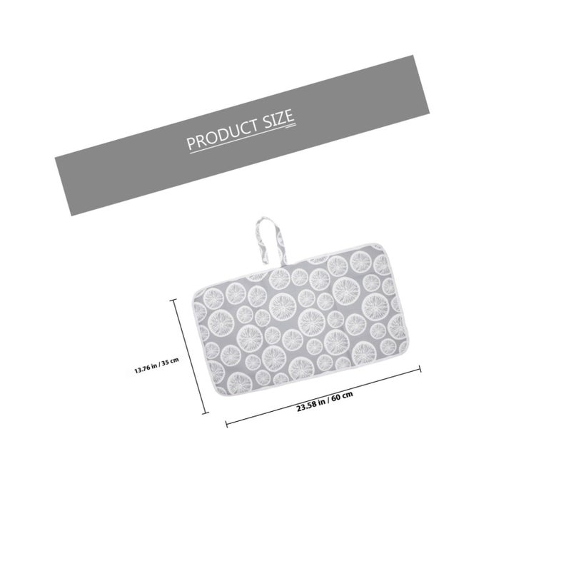 Gray Lemon Portable Changing Pad Lightweight Diaper Mat For Crib Playpen Stroller - Image 3