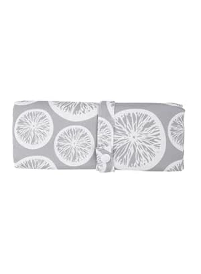 Gray Lemon Portable Changing Pad Lightweight Diaper Mat For Crib Playpen Stroller - Image 1