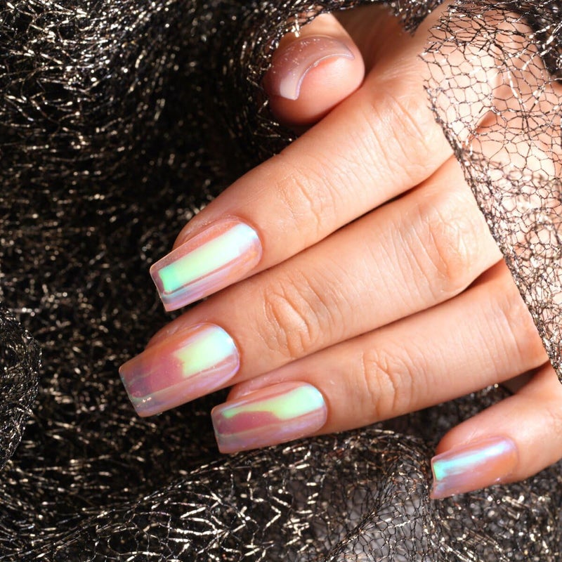 Pretty Diva Mermaid Chrome Nail Powder, Aurora Iridescent Chrome Powders for Nails Unicorn Nail Chrome Mica Powder, Nail Art Glitter Decoration for Home DIY Salon Manicure Pigment - Image 5