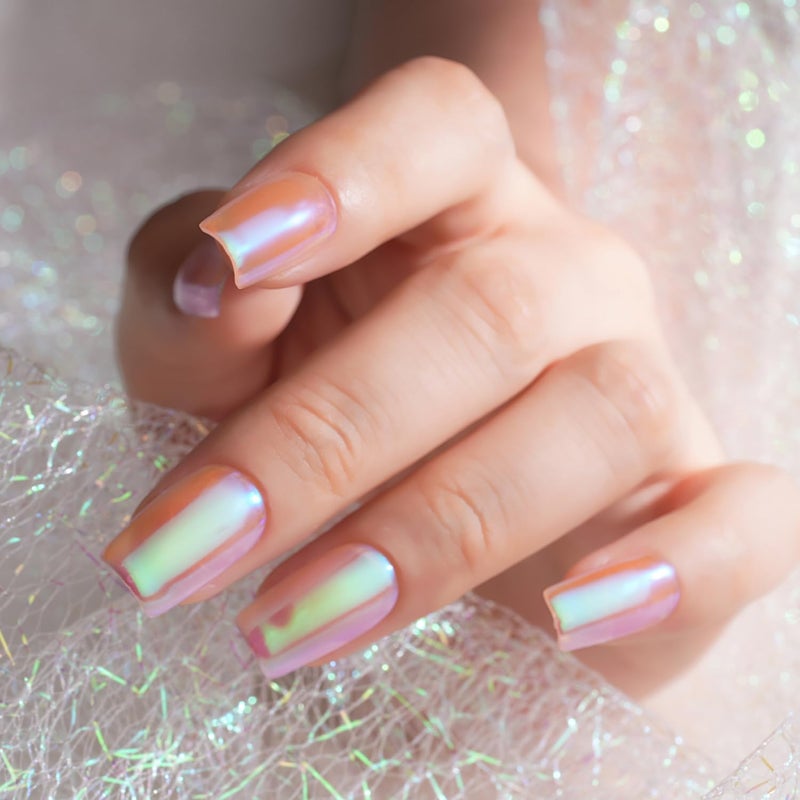 Pretty Diva Mermaid Chrome Nail Powder, Aurora Iridescent Chrome Powders for Nails Unicorn Nail Chrome Mica Powder, Nail Art Glitter Decoration for Home DIY Salon Manicure Pigment - Image 4