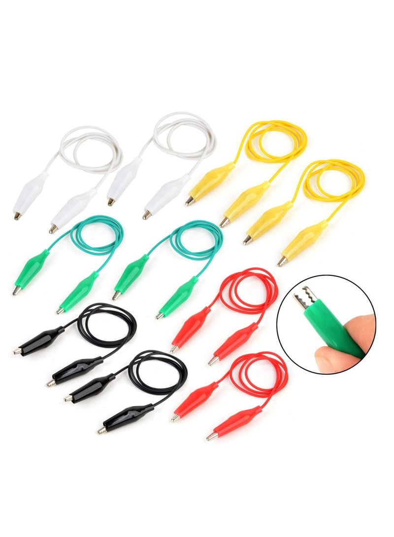 10 cables - Test Leads Alligator Double-ended Crocodile Clips Roach Clip Test Jumper Wire and connect - Image 2