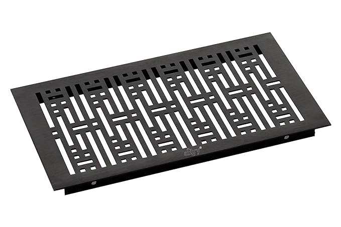 Nixnine Aluminium Ventilation Jali Kitchen Jali Ventilator Grill Black Antique 125mm X 229mm x 2mm 5x9 Inch Pack of 2 - Image 4