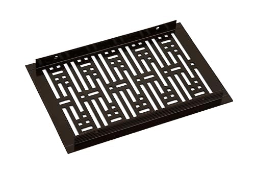 Nixnine Aluminium Ventilation Jali Kitchen Jali Ventilator Grill Black Antique 125mm X 229mm x 2mm 5x9 Inch Pack of 2 - Image 2