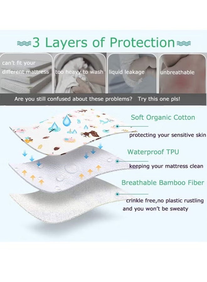 Waterproof Baby Diaper Changing Pad,Soft Bed Pad,Reusable Underpad, Breathable & Absorbent, Double-Sided Washable Protector ,for Kids, Adults - Image 4
