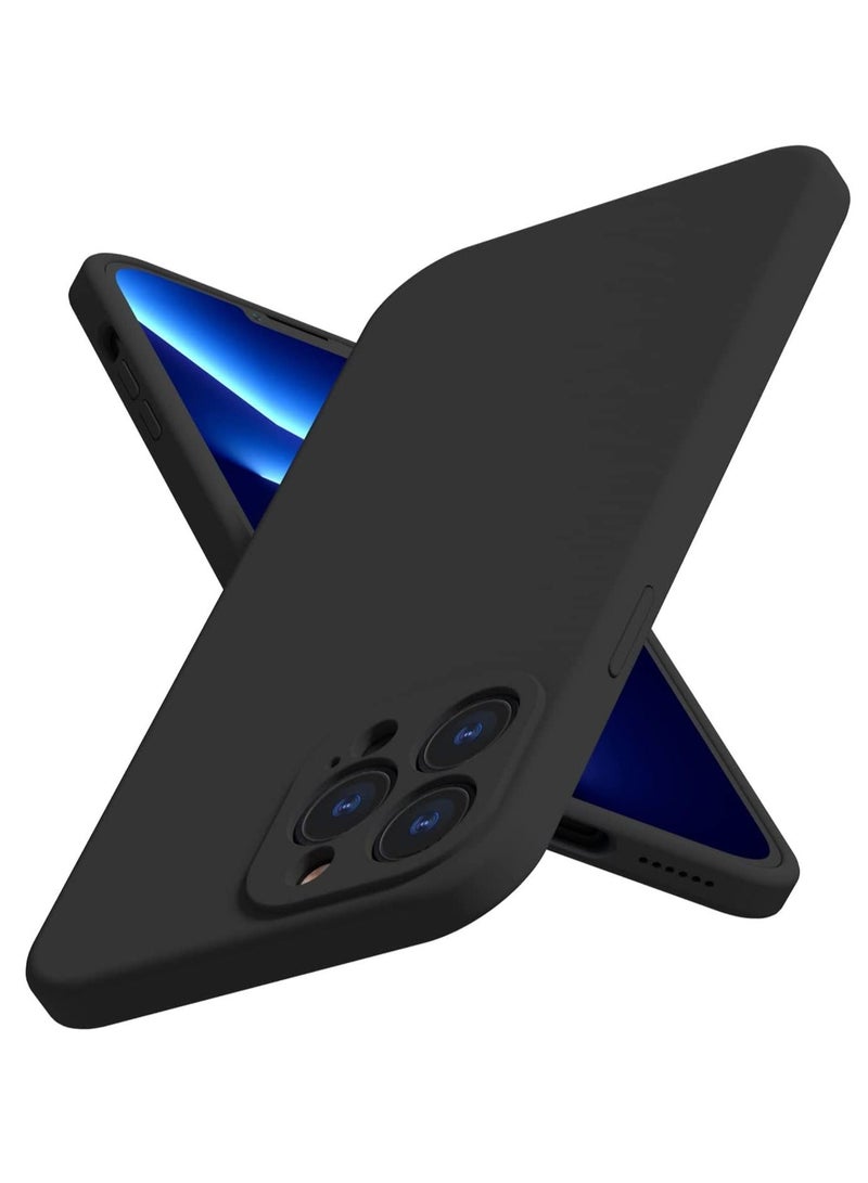 iPhone 13 Pro Silicone Case Full-Body Soft Liquid Gel Rubber Cover Shockproof Bumper Anti-Scratch Anti-Fingerprint Anti-Drop Slim Cover - Image 1