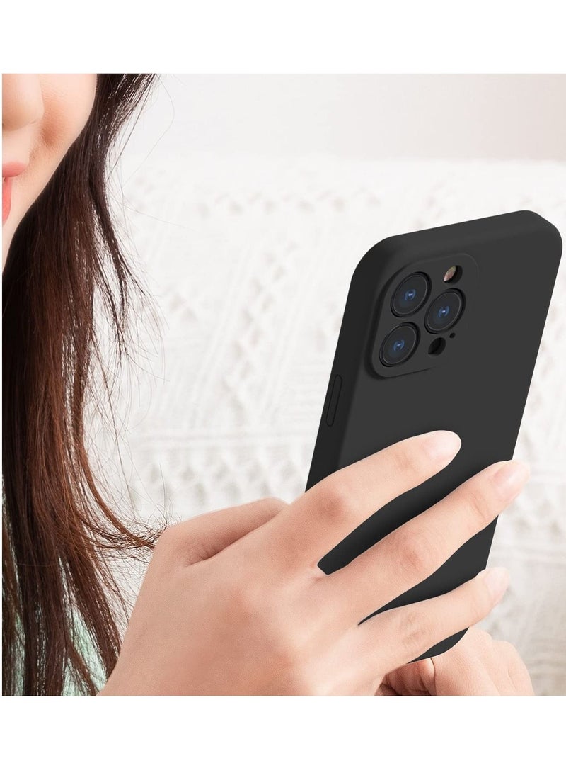 iPhone 13 Pro Silicone Case Full-Body Soft Liquid Gel Rubber Cover Shockproof Bumper Anti-Scratch Anti-Fingerprint Anti-Drop Slim Cover - Image 4