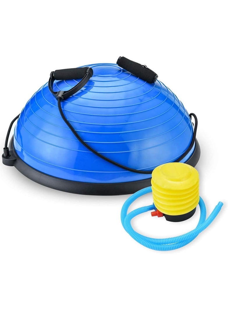 Spall Balance Ball Exercise Ball, Yoga Balance Trainer Thickened Stability, Half Ball with Resistant Band, Strength Exercise Fitness - Image 1