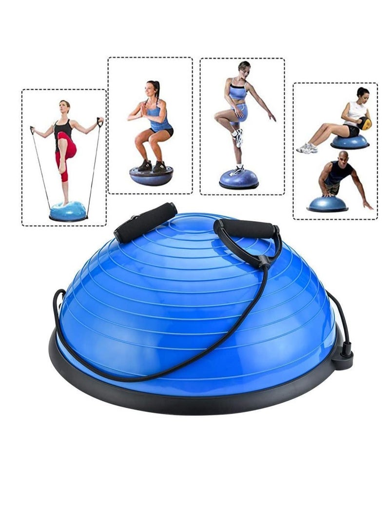 Spall Balance Ball Exercise Ball, Yoga Balance Trainer Thickened Stability, Half Ball with Resistant Band, Strength Exercise Fitness - Image 2