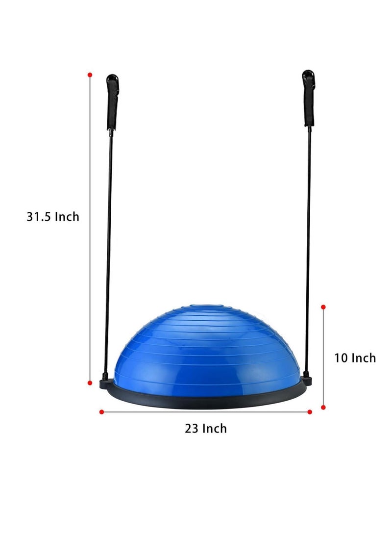 Spall Balance Ball Exercise Ball, Yoga Balance Trainer Thickened Stability, Half Ball with Resistant Band, Strength Exercise Fitness - Image 3