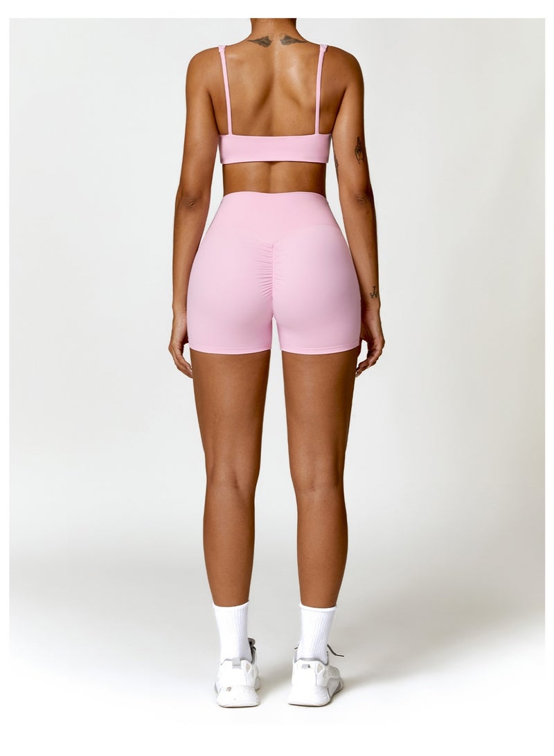 Women Tracksuit Yoga Set 2PCS Sportswear Workout Clothes Athletic Wear Gym Legging Fitness Bra Crop Top Long Sleeve Sports Suits - Image 4