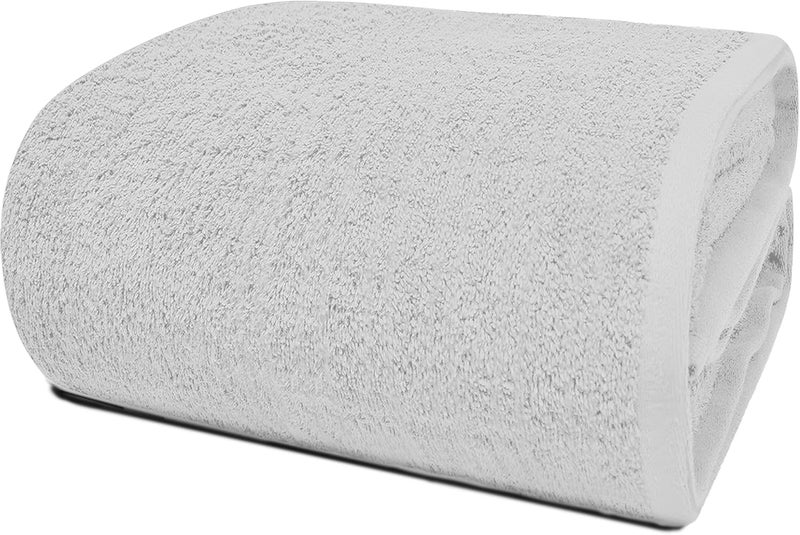 Riverside Pack of 1 Jumbo Bath Sheet 40 x 80 Inches - Extra Large Bath Towel, Super Soft & Highly Absorbent, 100% Cotton Quick Dry, Perfect to Wrap Yourself in - White - Image 1
