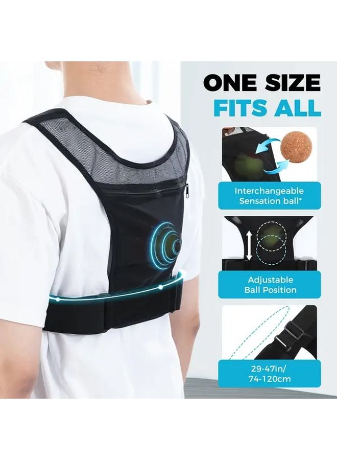 جهاز منع الشخير الأسود للنوم على الجانب مدرب وضع النوم القابل للتعديل - Image 4