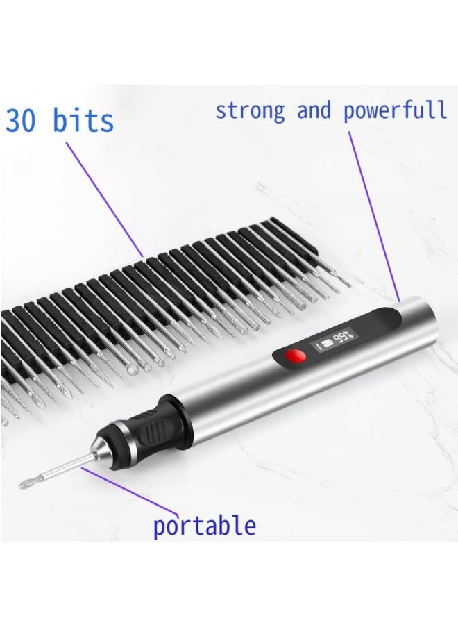 Cordless Electric Engraving Tool Pen Kit for Metal Wood Glass Stone Plastic - Engrave All Materials - Image 2
